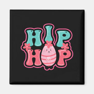 Aimant T shirt joyeuses pâques lapin mignon chasse aux oe