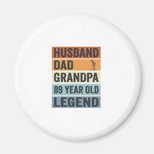 Aimant T-shirt légendaire grand-père papa mari 89 ans_1
