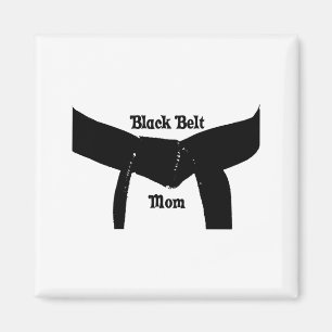 Aimant T Shirt Maman Ceinture Noire Arts Martiaux