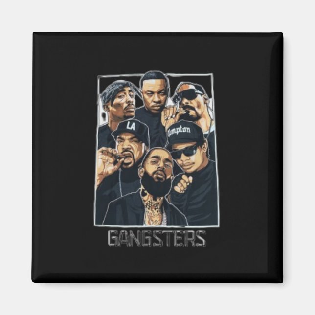 Aimant T-shirt original de West Coast Gangster (Devant)