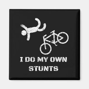 Aimant T-shirt pour amateur de vélo - Je fais mes propres