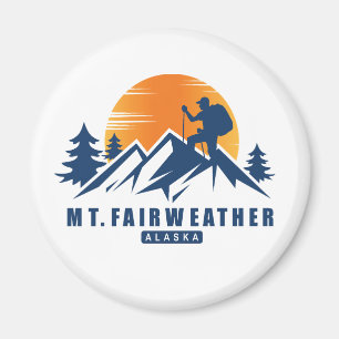 Aimant T-shirt randonnée pédestre du Mont Fairweather