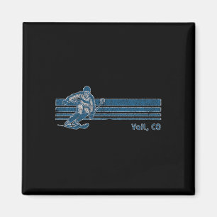 Aimant T-shirt rétro Colorado vintage Vail Skiing