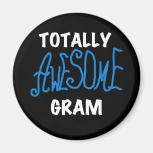 Aimant T-shirts bleus et cadeaux de gramme totalement imp