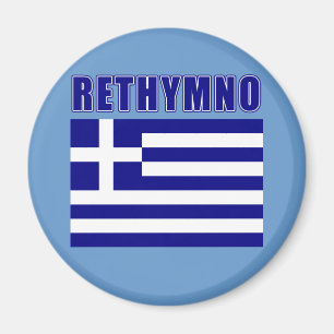 Aimant T-shirts de RETHYMNO Grèce, cadeaux