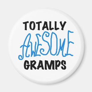Aimant T-shirts et cadeaux Blue Totally Awesome Gramps