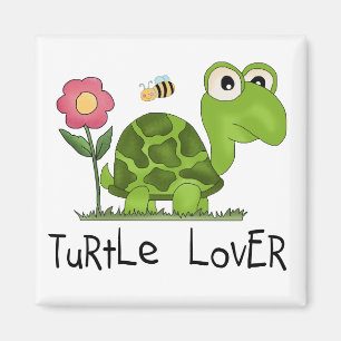 Aimant T-shirts et cadeaux d'amant de tortue