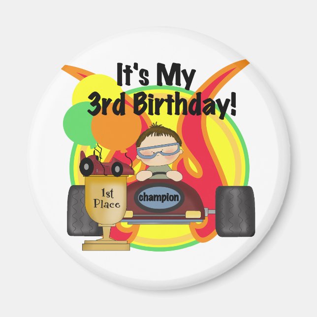 Aimant T-shirts et cadeaux d'anniversaire de voiture de c (Devant)