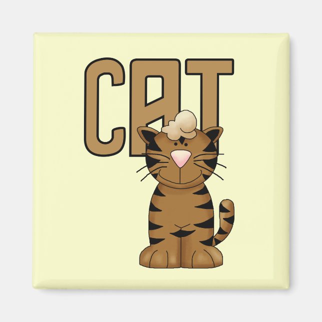 Aimant T-shirts et cadeaux de chat (Devant)