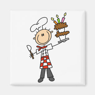 Aimant T-shirts et cadeaux de chef de pâtisserie