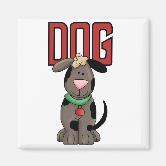 Aimant T-shirts et cadeaux de chien (Devant)