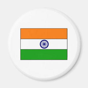 Aimant T-shirts et cadeaux de drapeau de l'Inde
