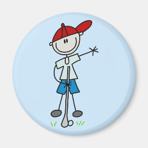 Aimant T-shirts et cadeaux de golfeur de garçon