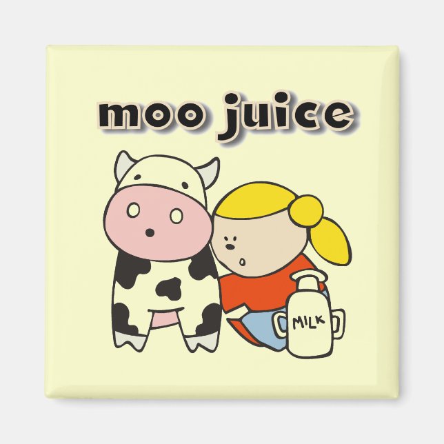 Aimant T-shirts et cadeaux de jus de MOO (Devant)