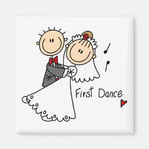 Aimant T-shirts et cadeaux de mariée et de première danse