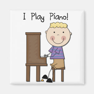 Aimant T-shirts et cadeaux de pianiste
