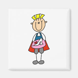Aimant T-shirts et cadeaux de prince With Glass Slipper