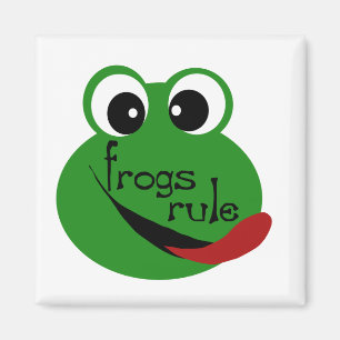 Aimant T-shirts et cadeaux de règle de grenouilles