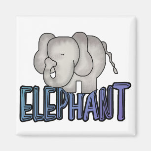 Aimant T-shirts et cadeaux d'éléphant