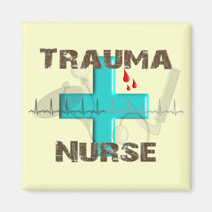 Aimant T-shirts et cadeaux d'infirmière de trauma unique