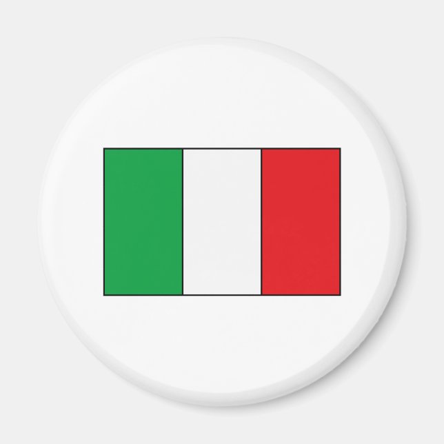 Aimant T-shirts et cadeaux du Drapeau italien (Devant)