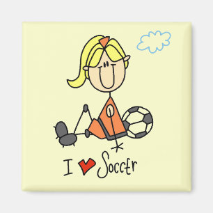 Aimant T-shirts et cadeaux du football d'amour de la