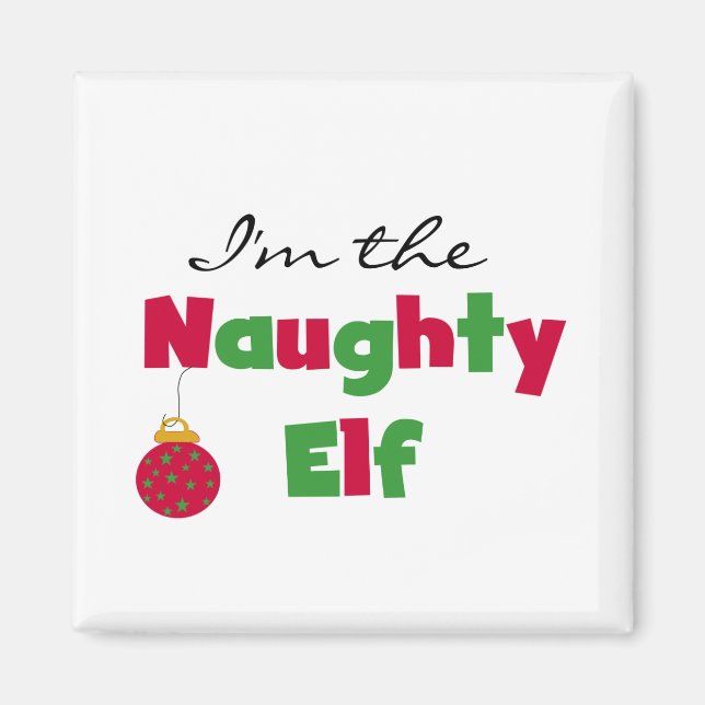 Aimant T-shirts et cadeaux Elf coquins (Devant)