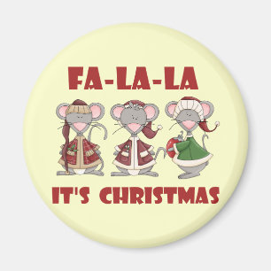 Aimant T-shirts et cadeaux Fa La Christmas