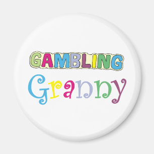 Aimant T-shirts et cadeaux Gambling Granny.