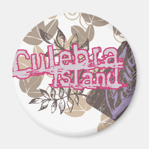 Aimant T-shirts et cadeaux graphiques d'île de Culebra