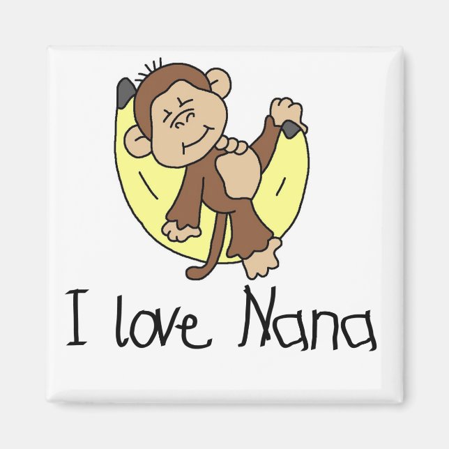 Aimant T-shirts et cadeaux I Love Nana (Devant)