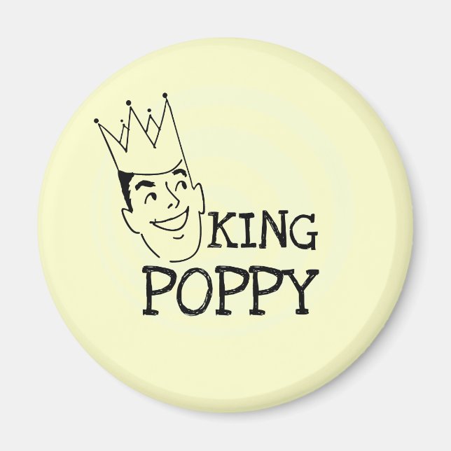 Aimant T-shirts et cadeaux King Poppy (Devant)