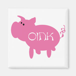 Aimant T-shirts et cadeaux krouik-krouik roses de porc