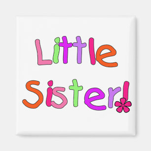 Aimant T-shirts et cadeaux Little Sister