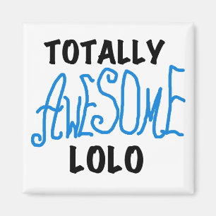 Aimant T-shirts et cadeaux Lolo bleu absolument géniaux
