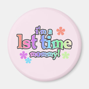 Aimant T-shirts et cadeaux Mommy-Rainbow 1st Time