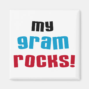 Aimant T-shirts et cadeaux My Gram Rocks