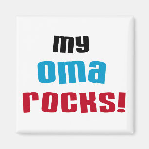 Aimant T-shirts et cadeaux My Oma Rocks