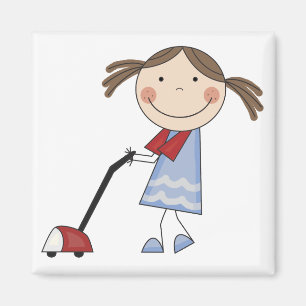 Aimant T-shirts et cadeaux nettoyants à l'aspirateur de