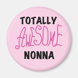 Aimant T-shirts et cadeaux Nonna Pink totalement géniaux