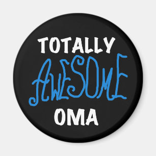 Aimant T-shirts et cadeaux Oma Blue totalement géniaux
