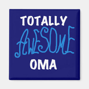 Aimant T-shirts et cadeaux Oma Blue totalement géniaux