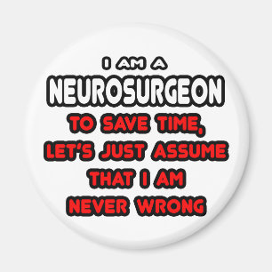 Aimant T-shirts et cadeaux pour neurochirurgien amusant