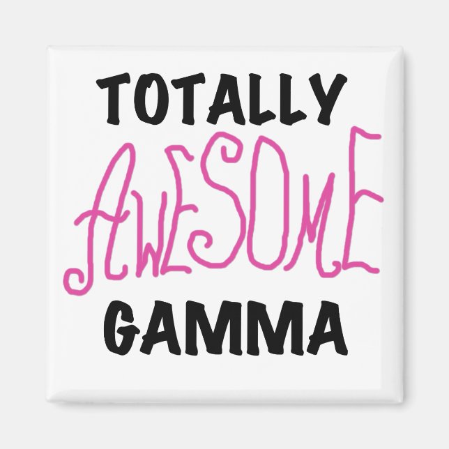 Aimant T-shirts et cadeaux roses gamma totalement (Devant)