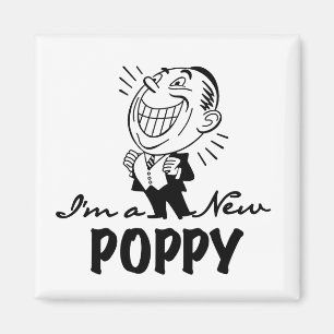 Aimant T-shirts et cadeaux Smiling New Poppy
