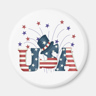 Aimant T-shirts et cadeaux USA Stars and Stripes