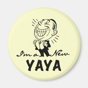 Aimant T-shirts et cadeaux Yaya Yaya souriants