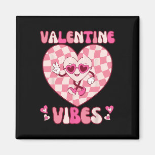 Aimant T-shirts Rétro Groovy Saint-Valentin Vibes Saint-V
