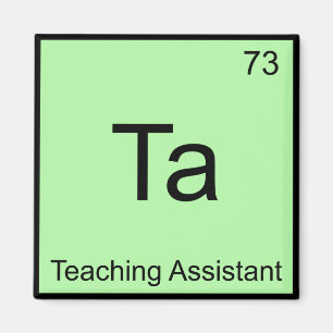 Aimant Ta - Adjointe à l'enseignement en chimie Symbole 