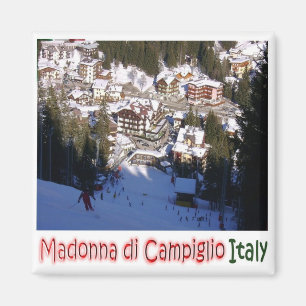 Aimant TAA036 MADONNA DI CAMPIGLIO, Vue aérienne, Réfrigé